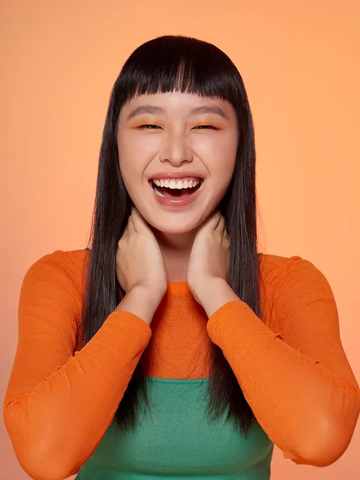 Asian-female-model-laugh